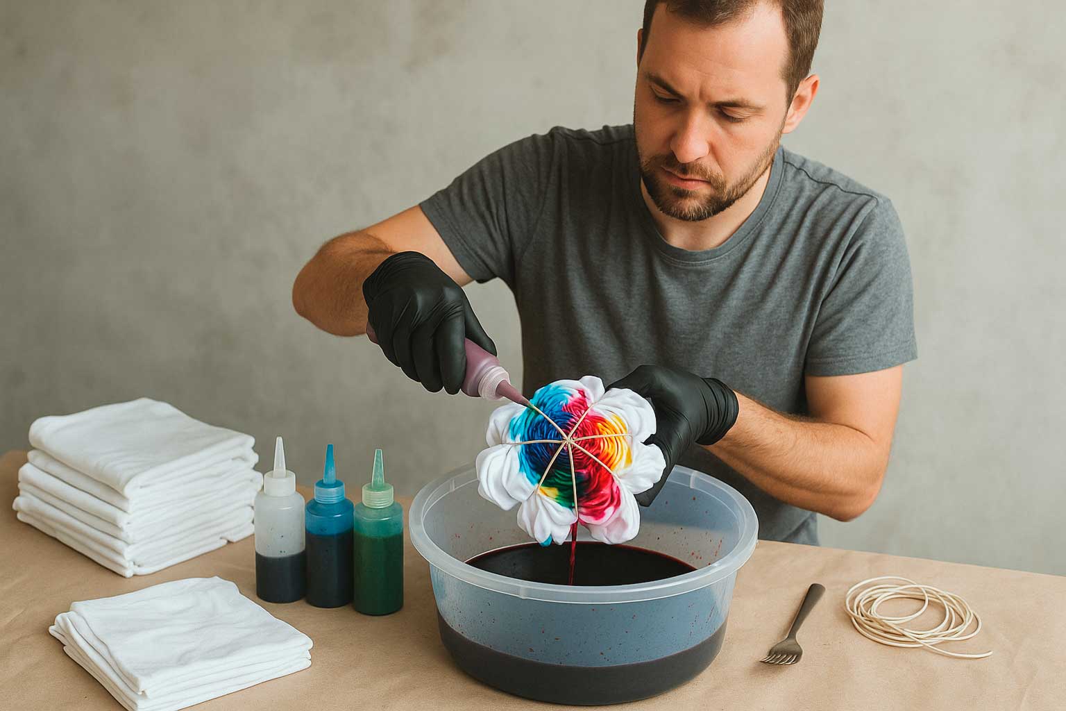 Do Artesanato à Moda: O Processo Mágico da Criação de uma Canga Tie-Dye
